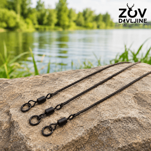Korda - Kable Leadcore Leader Ring Swivel Weed 50cm — slika 2