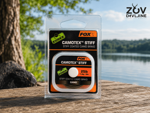 Camotex stiff coated camo braid 25 lb 11.3Kg / 20m