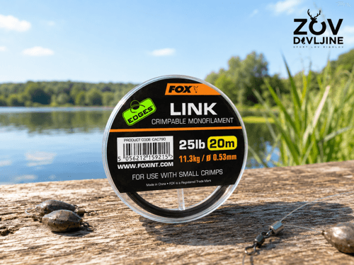 Fox Link Crimpable monofilament 25 lb 20m 0.53mm /11.3Kg