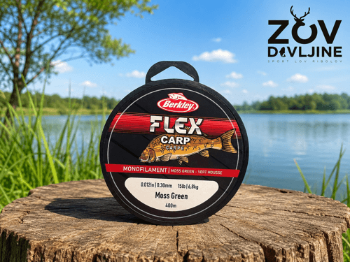 Berkley Flex Carp Moss Green 0.30mm 400m
