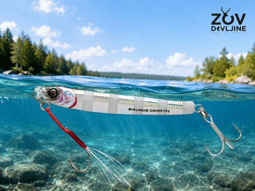 3D Jig Minnow 6.8cm 15g S Zebra Blue Glow