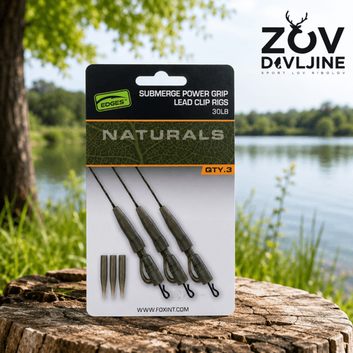 Fox Naturals Submerge Lead clip leaders 30lb