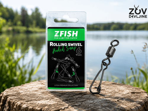 Rolling Swivel Hooked Snap