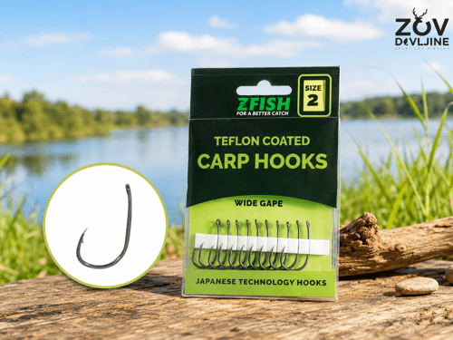 ZFish Teflon Hooks Wide Gape