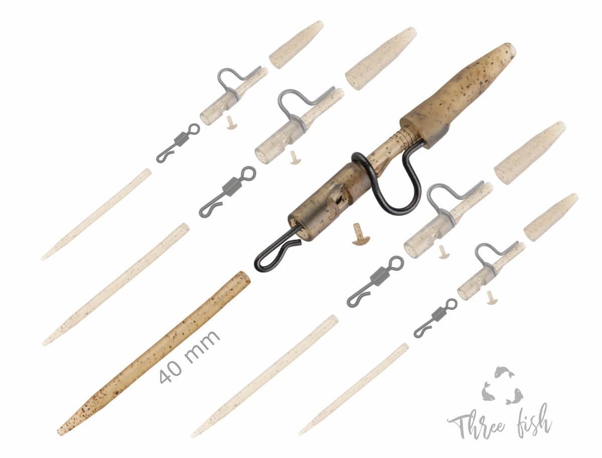 ZFISH Heavy Duty Clip Complete Pin Set 40mm