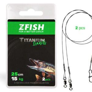 ZFISH Titanium Leader - 2 pcs