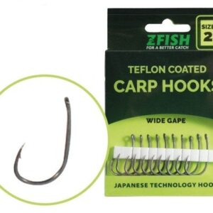 ZFish Teflon Hooks Wide Gape 2