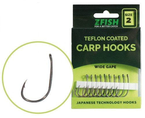 ZFish Teflon Hooks Wide Gape 2