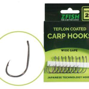 Zfish Teflon Hooks Wide Gape 6