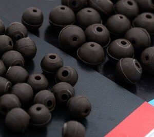 Korda Safe Zone 4mm Rubber Bead Brown 25 pcs