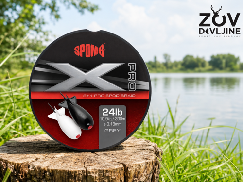 Spomb X Pro Braid Grey 0.18mm - Slika 2