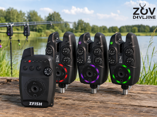 ZFISH Bite Alarm Set Zx8 PRO 3+1