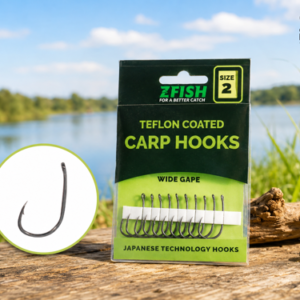 ZFish Teflon Hooks Wide Gape
