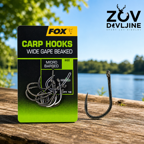 Fox Carp Hooks Wide Gape - Slika 2