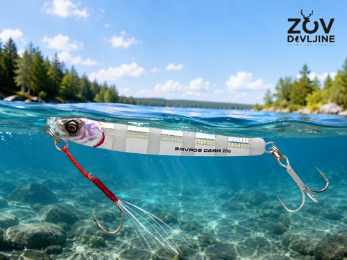 3D Jig Minnow 6.8cm 15g S Zebra Blue Glow